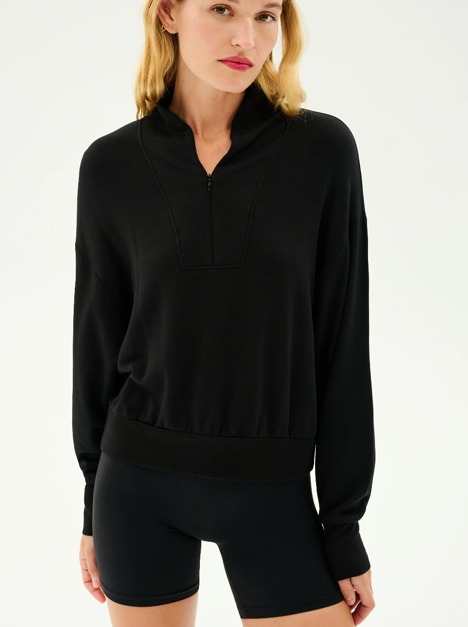 Splits 59 Birdie Fleece 1/2 Zip - Black