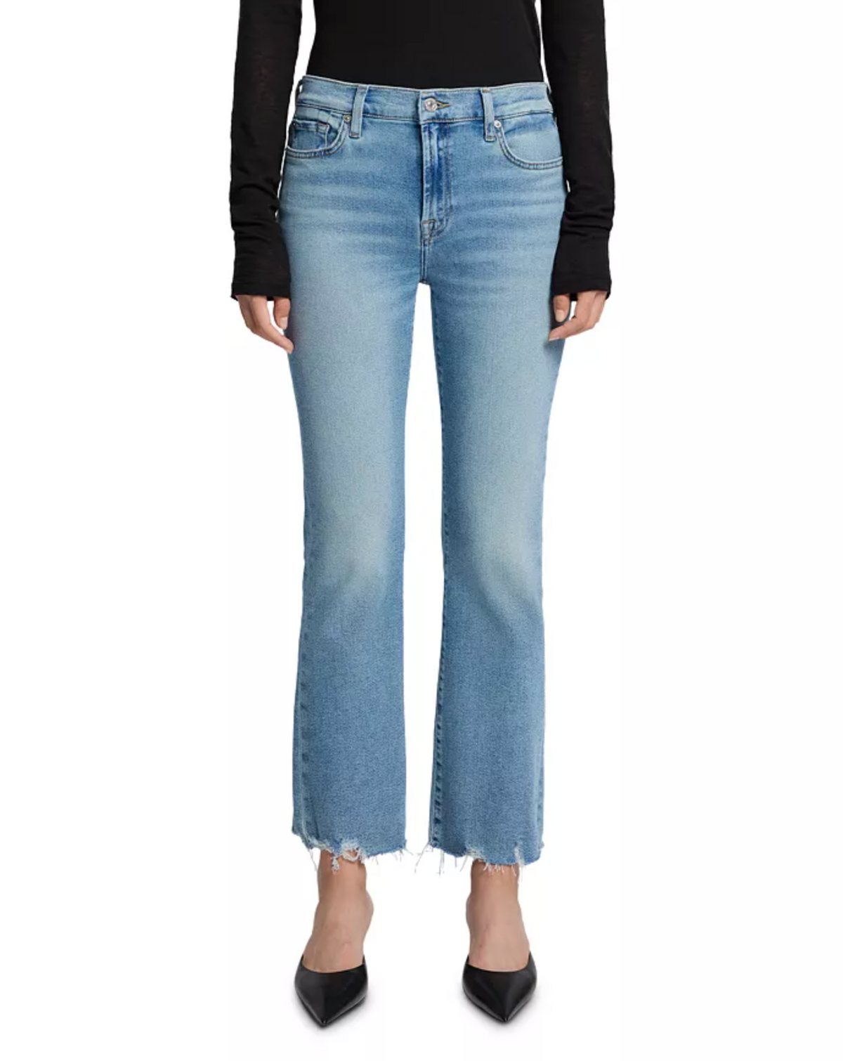 7 For All Mankind Daisy Ankle Bootcut Jeans - Amuse Me