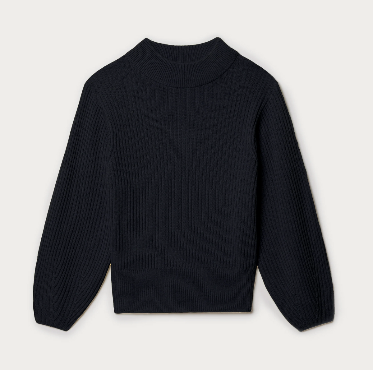 Rhone Apparel Cashmere Blend Rib Sweater - Black