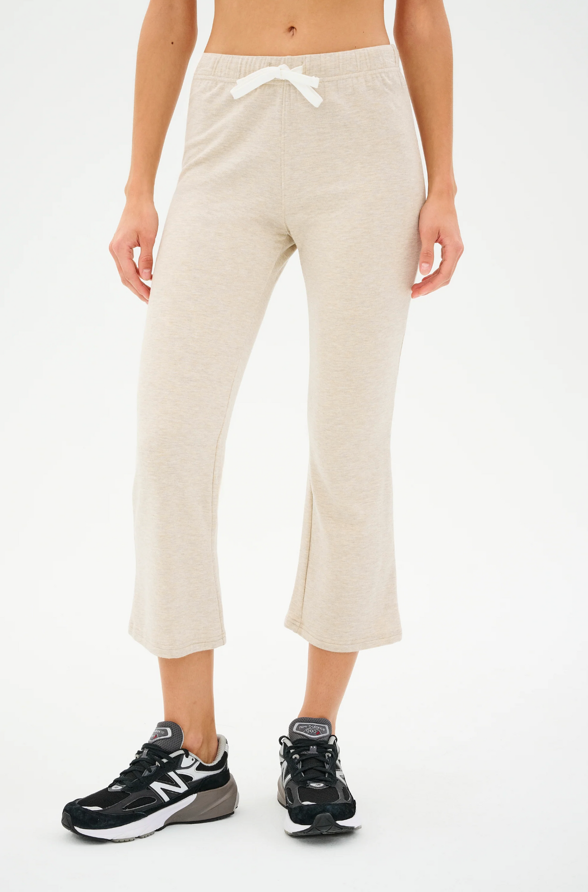 Splits 59 Brooks Fleece Cropped Flare - Heather Oatmeal