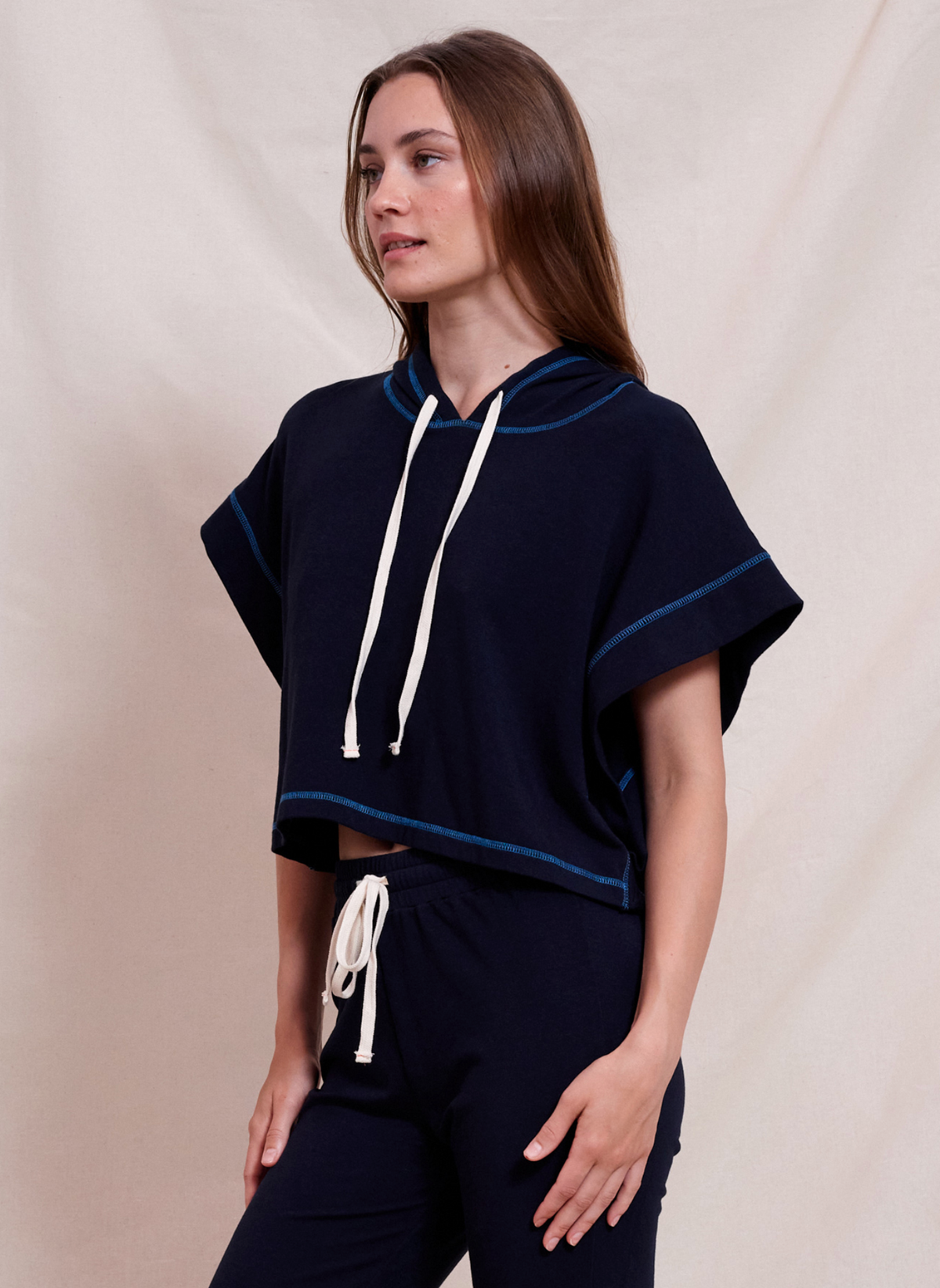 Sundry Muscle Hoodie - Deep Navy