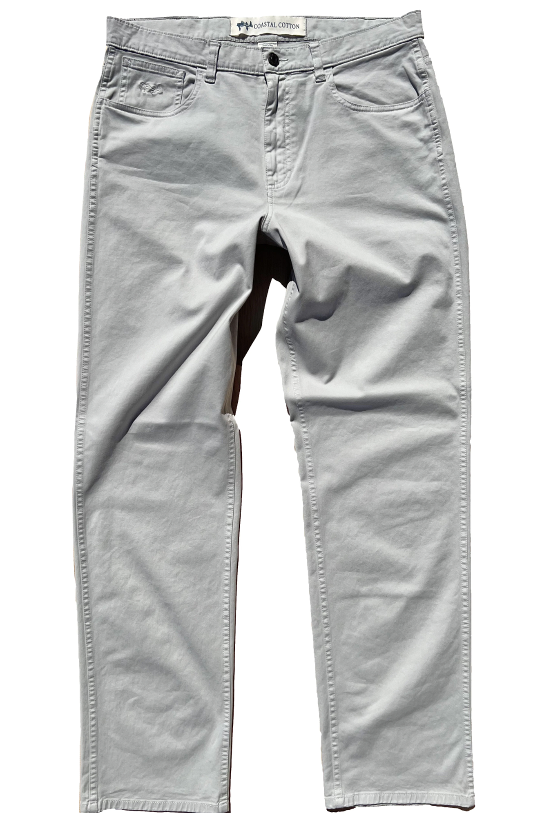 Coastal Cotton Performance Five Pocket Pant - Stone