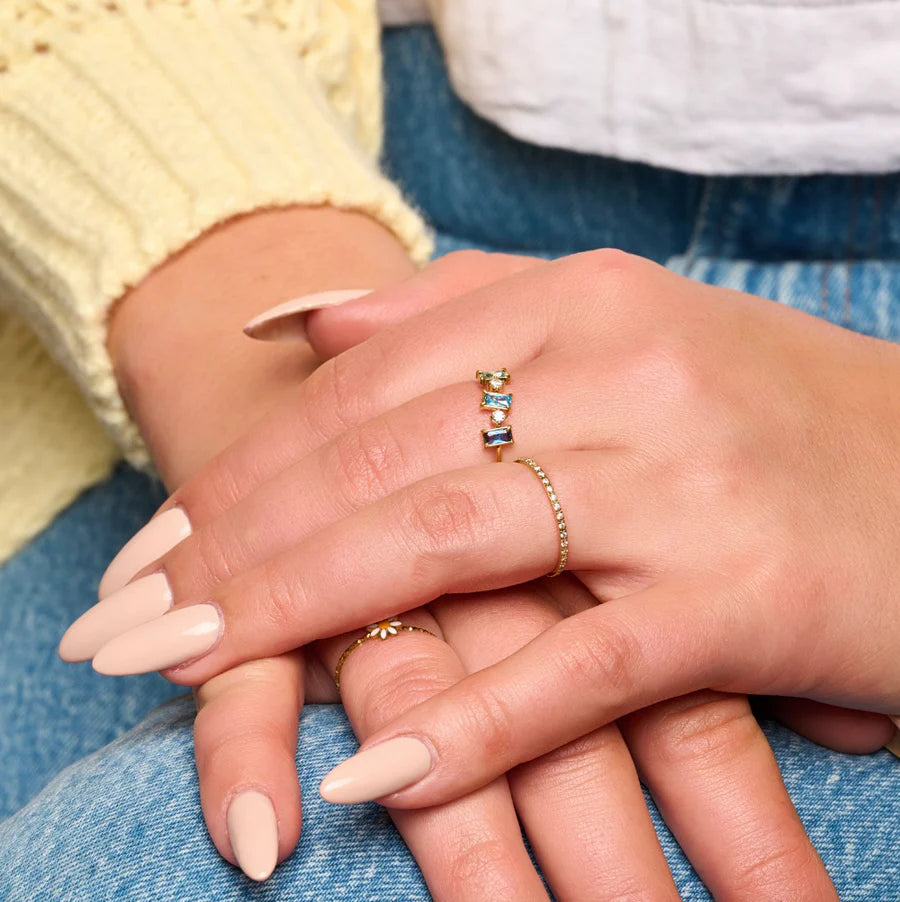 Nikki Smith Sutton Shimmer Ring - Gold