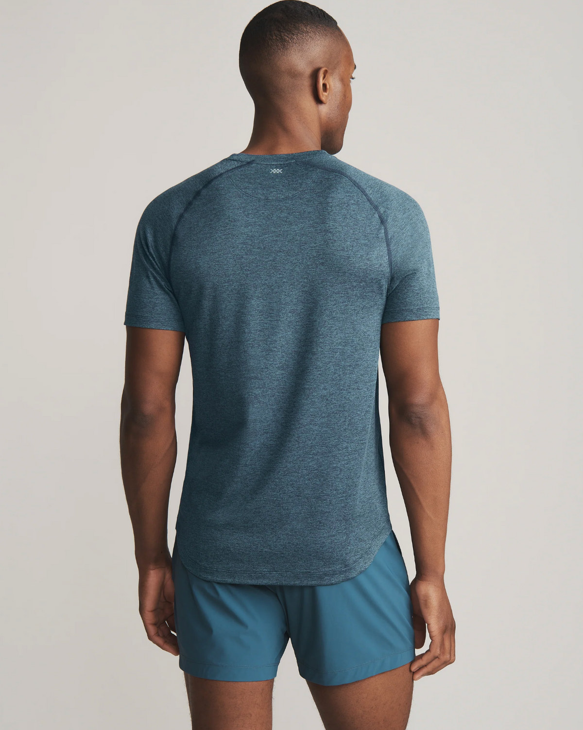 Rhone Apparel Atmosphere Tee - Dark Teal/ Black Heather