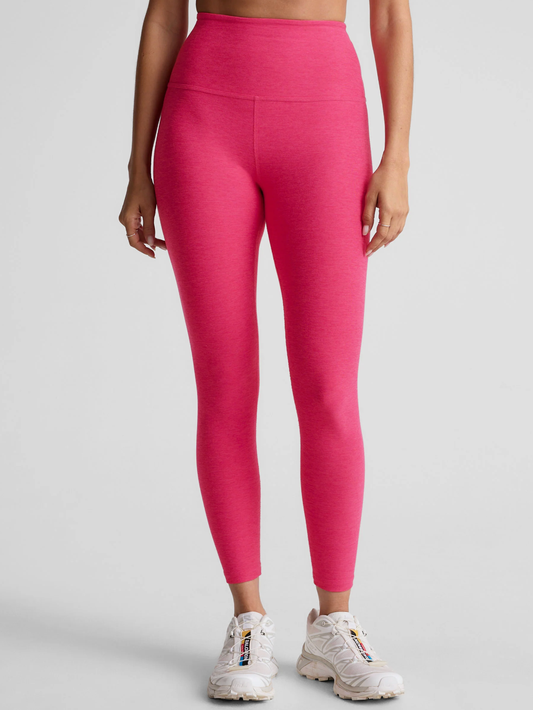 Beyond Yoga Spacedye Caught in The Midi HW Legging - Vivid Pink Heather