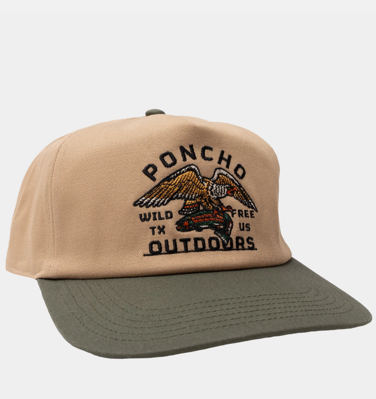 PONCHO Eagle and Trout Hat