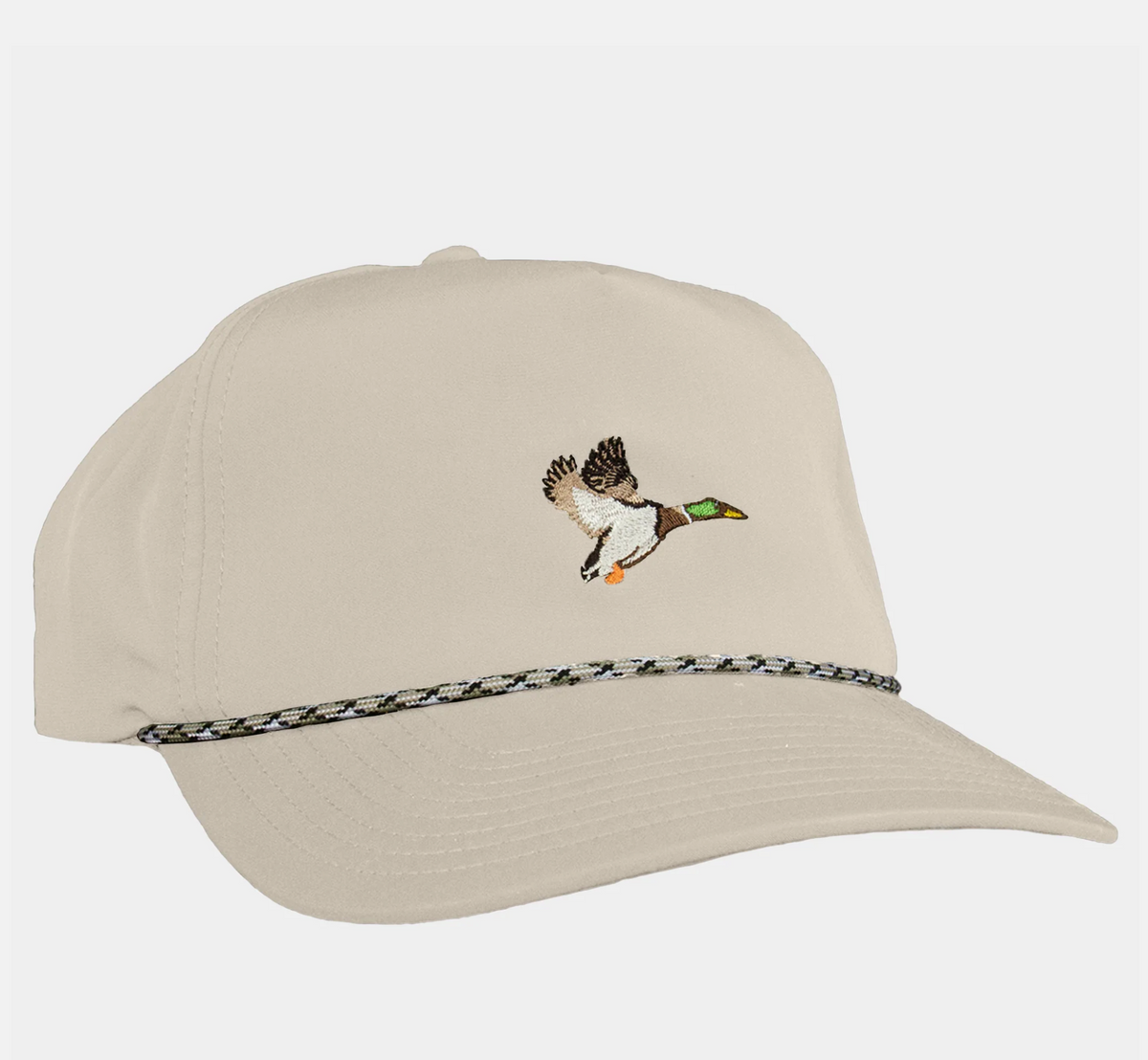PONCHO Tan Mallard Rope Hat