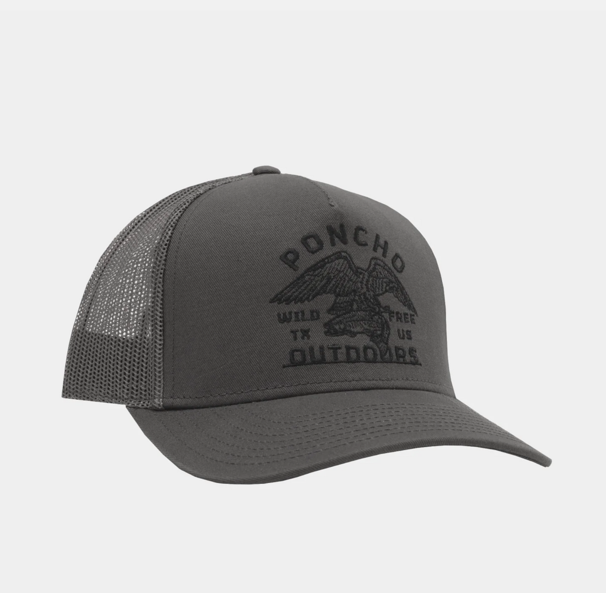 PONCHO Grey Eagle Trucker Hat