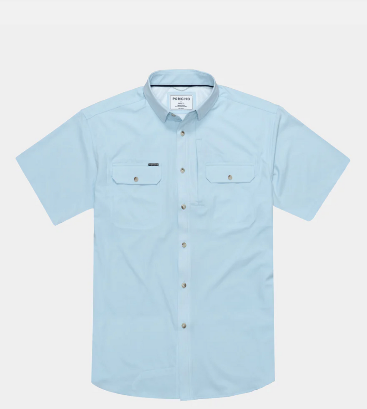 PONCHO Original Short Sleeve Shirt - The Blue Steel