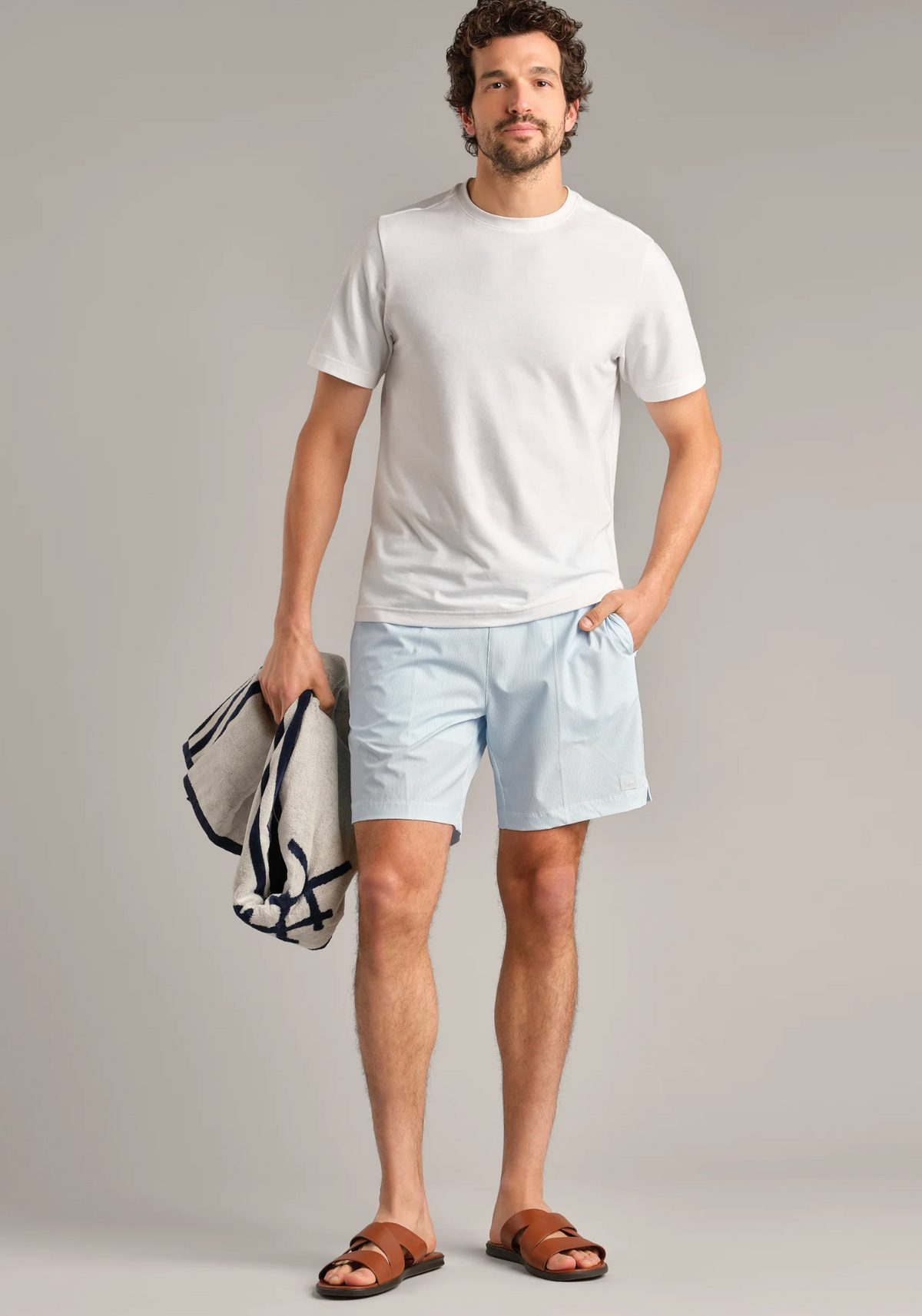 Rhone Apparel 7.5&quot; R&amp;R Trunk - Light Blue Stripe