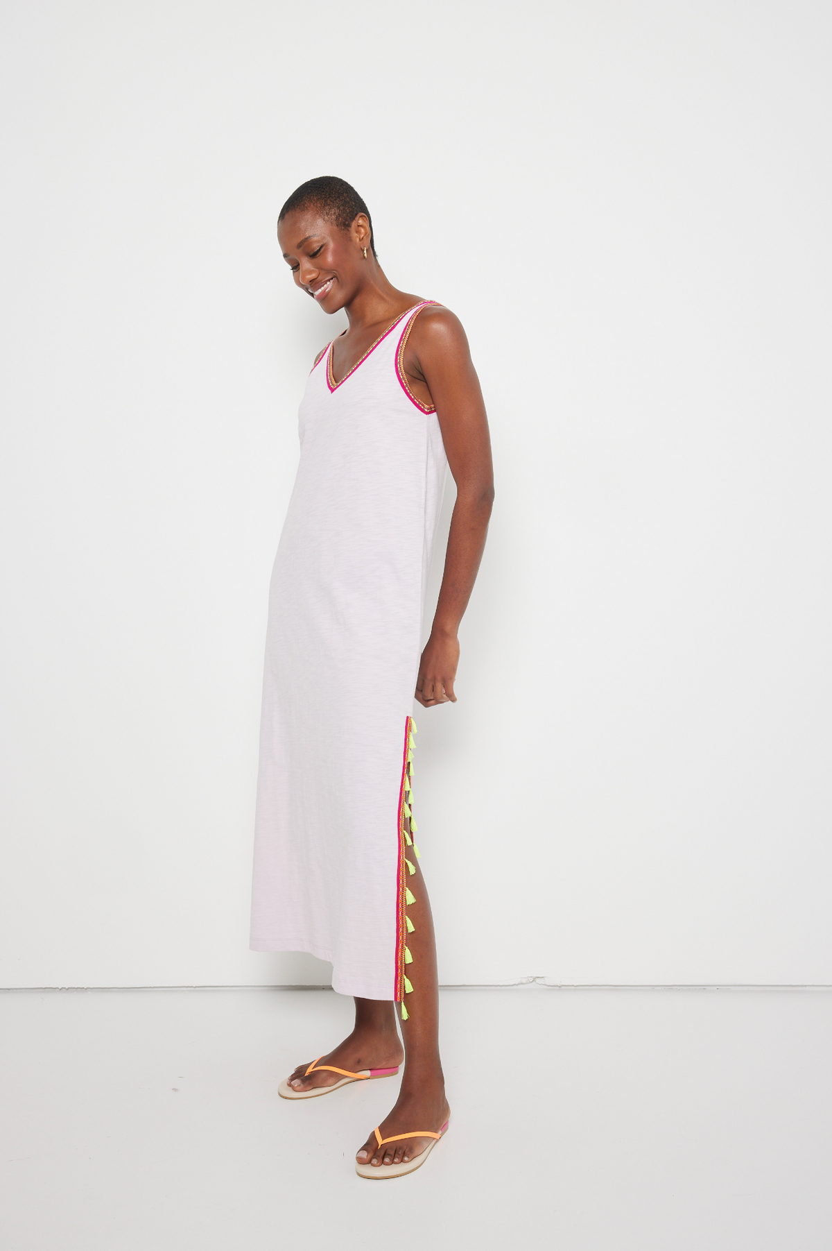 Lisa Todd Tassel Toss Maxi Dress  - Lilac