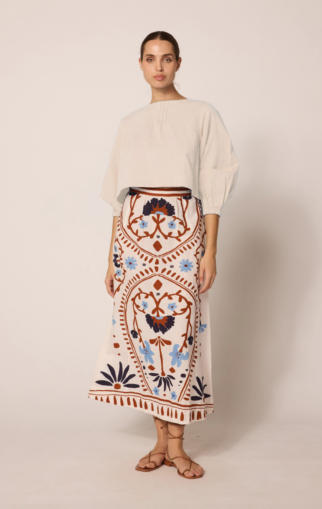 Cleobella Juliet Ankle Skirt - Liliana Print