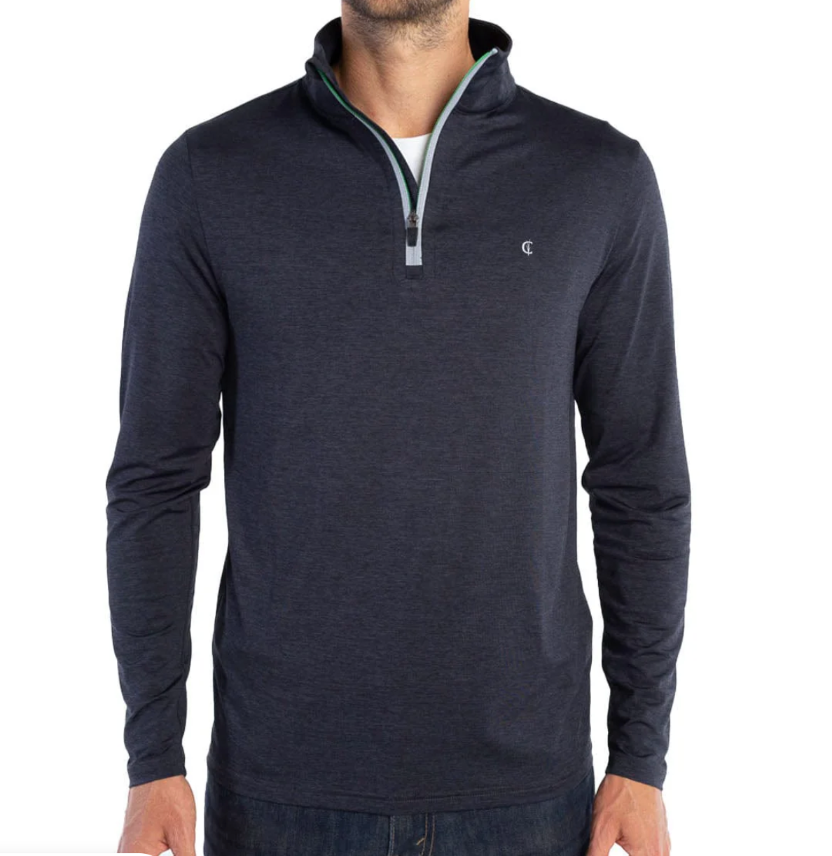 Criquet Feather Performance Pullover - Heather Black