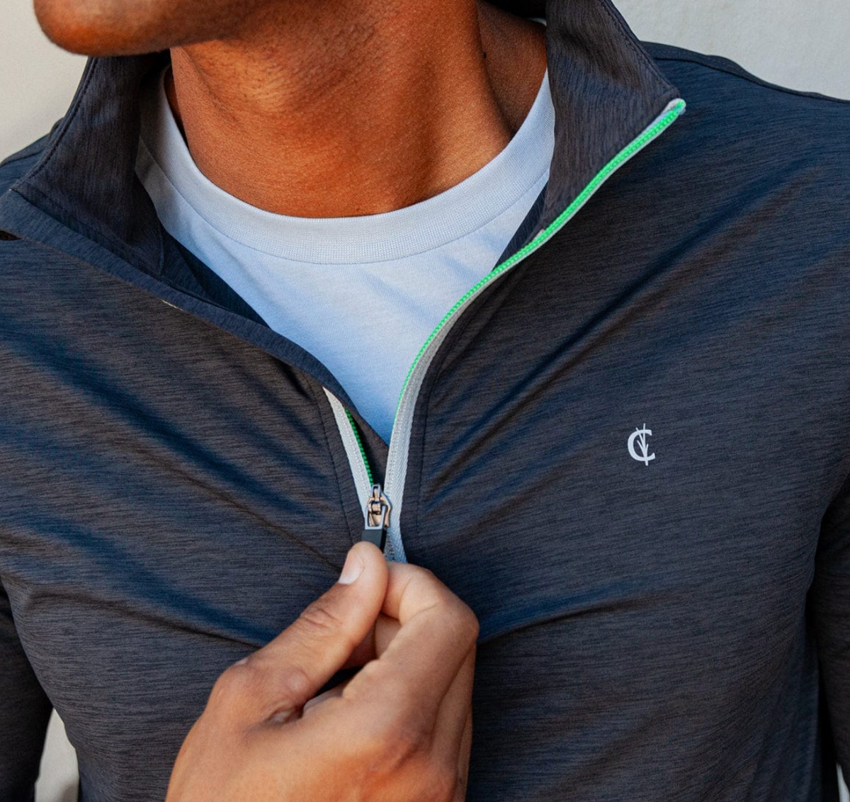 Criquet Feather Performance Pullover - Heather Black