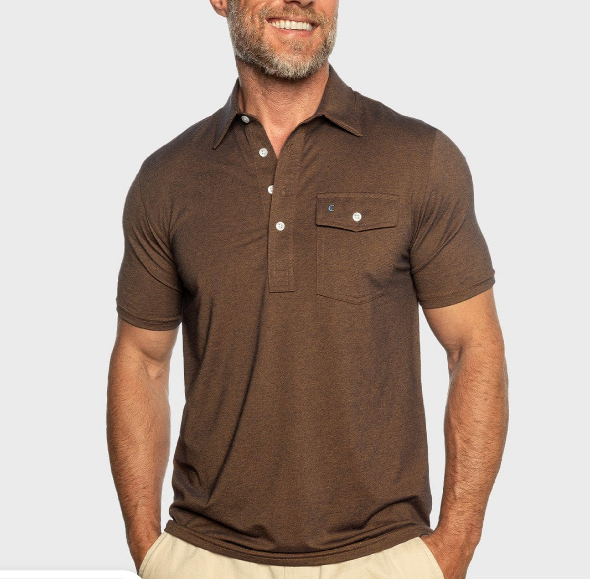 Criquet Performance Players Shirt - Woodsmoke