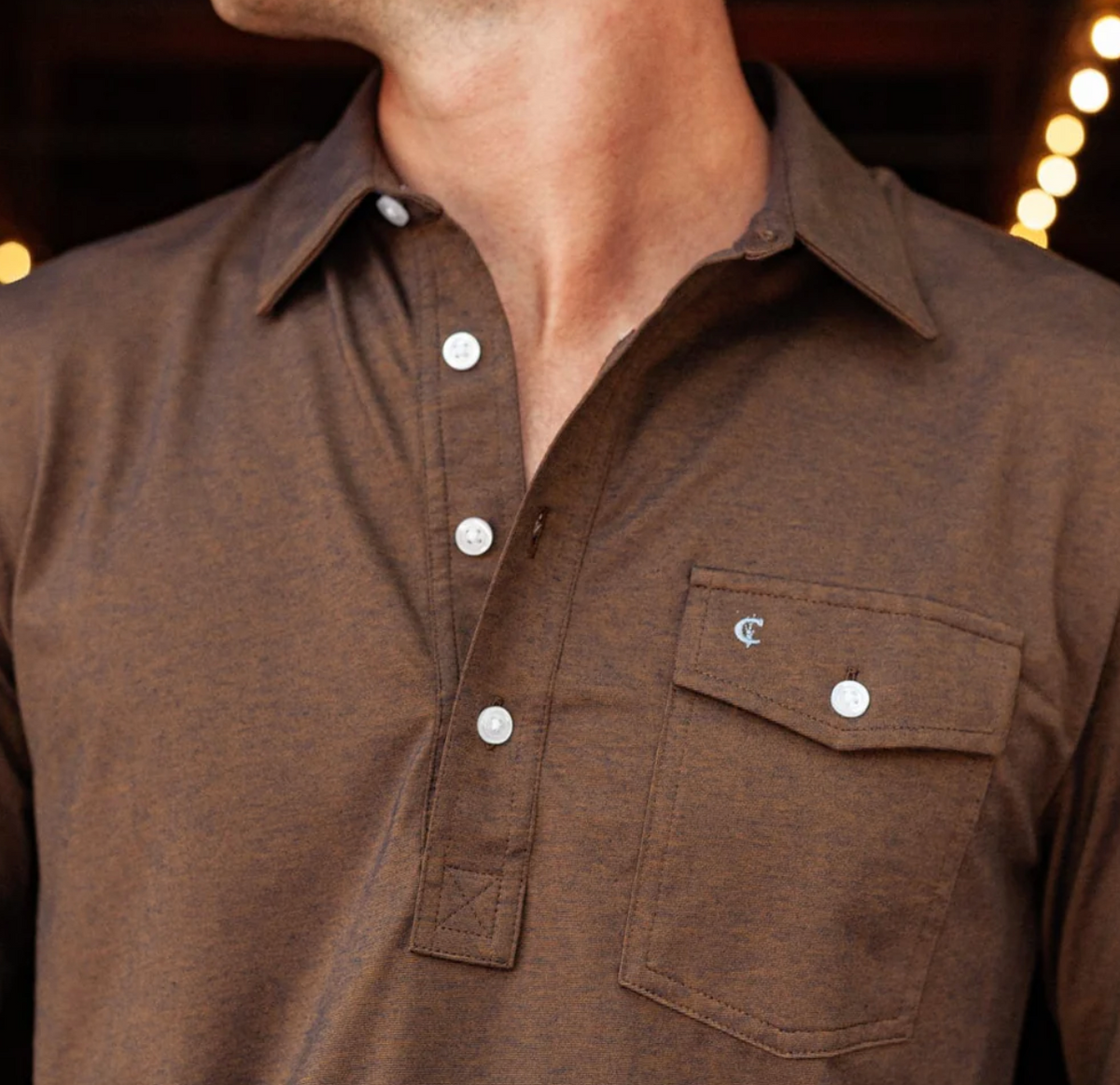 Criquet Performance Players Shirt - Woodsmoke