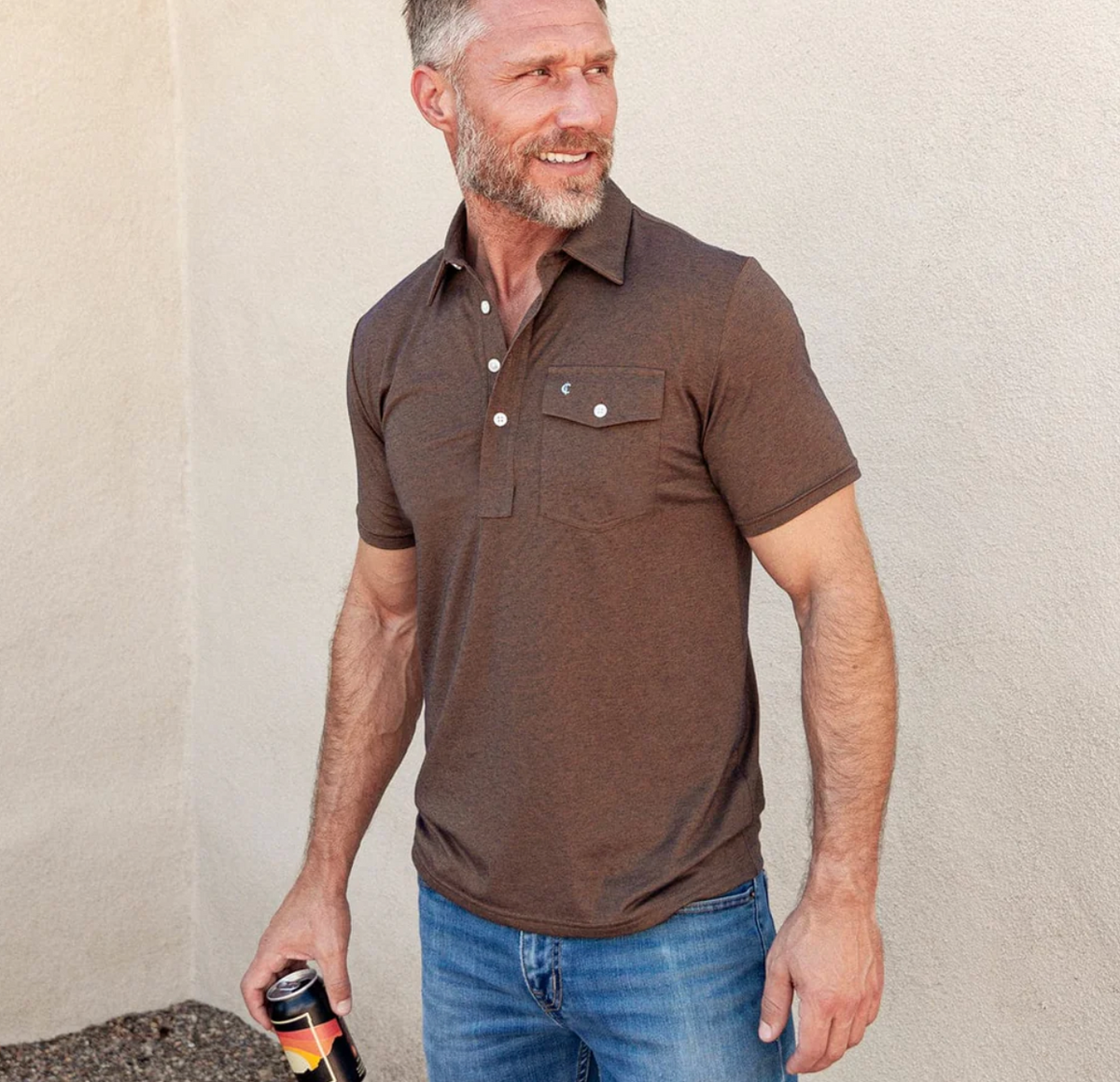 Criquet Performance Players Shirt - Woodsmoke