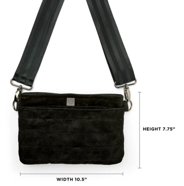 Think Royln Bum Bag 2.0 - Black Luxe Suede