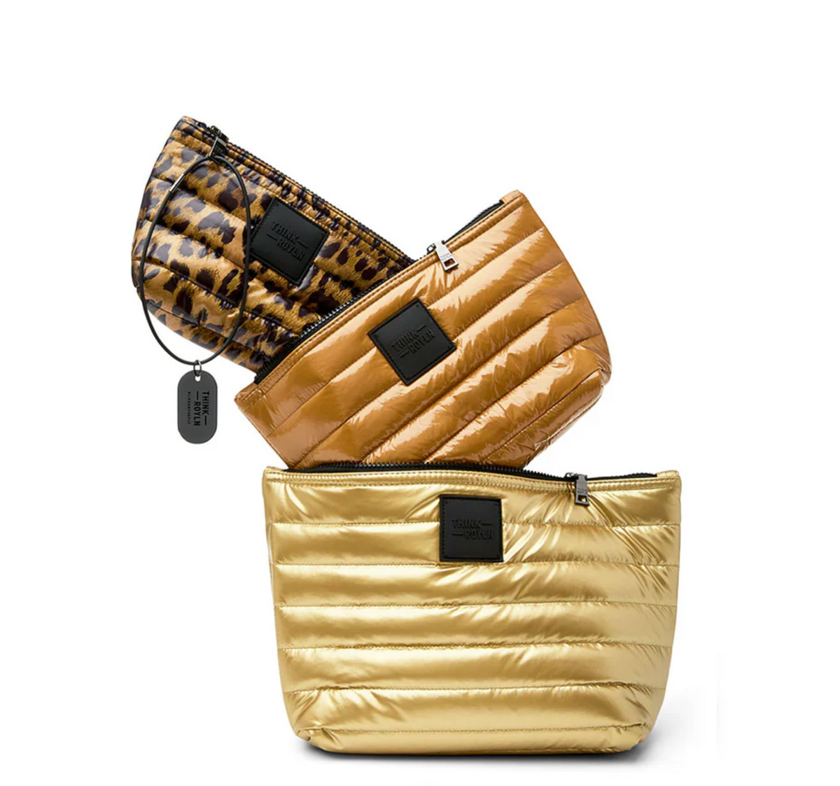 Think Royln Travel Trio - Mineral Gold/Glossy Nude/Pearl Leopard