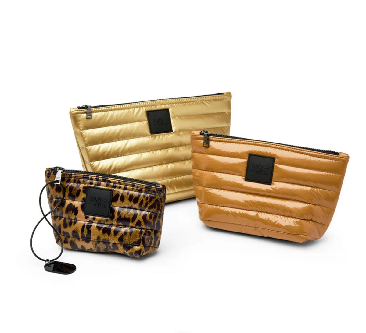 Think Royln Travel Trio - Mineral Gold/Glossy Nude/Pearl Leopard