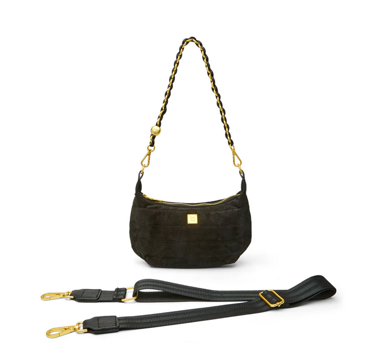 Think Royln Mini Moon - Black Luxe Suede