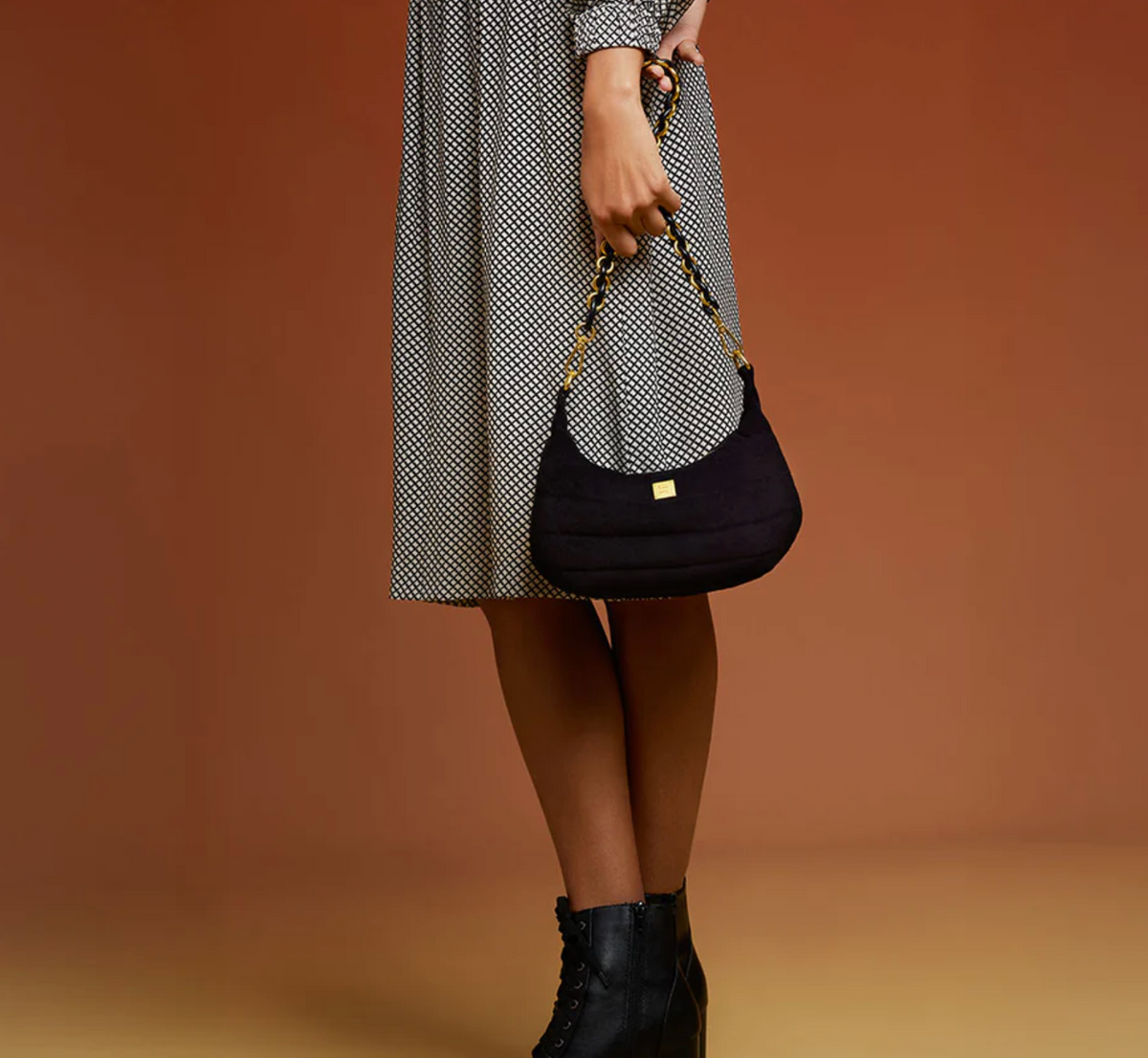 Think Royln Mini Moon - Black Luxe Suede