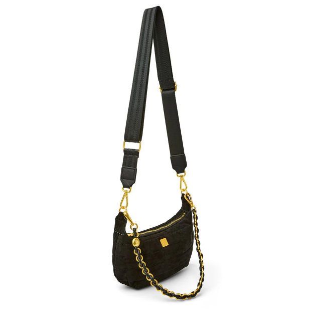 Think Royln Mini Moon - Black Luxe Suede