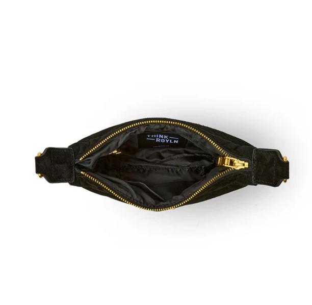 Think Royln Mini Moon - Black Luxe Suede