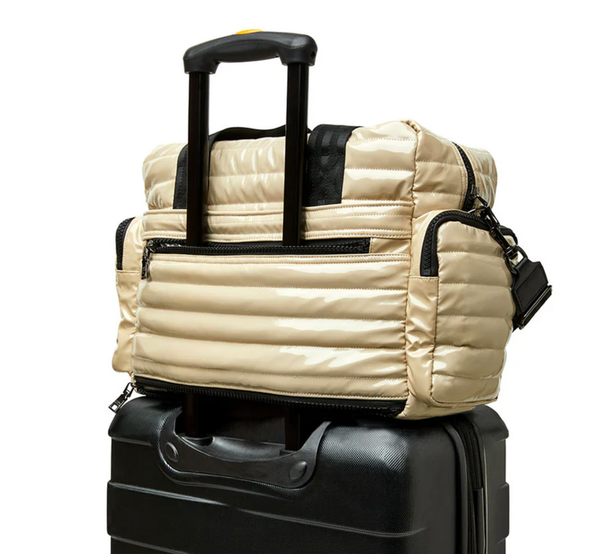 Think Royln Voyager Travel Bag - Blonde Patent