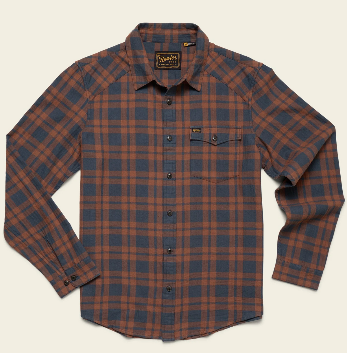 Howler Bros La Grange Lightweight Flannel - Cohen Plaid: Stargazer