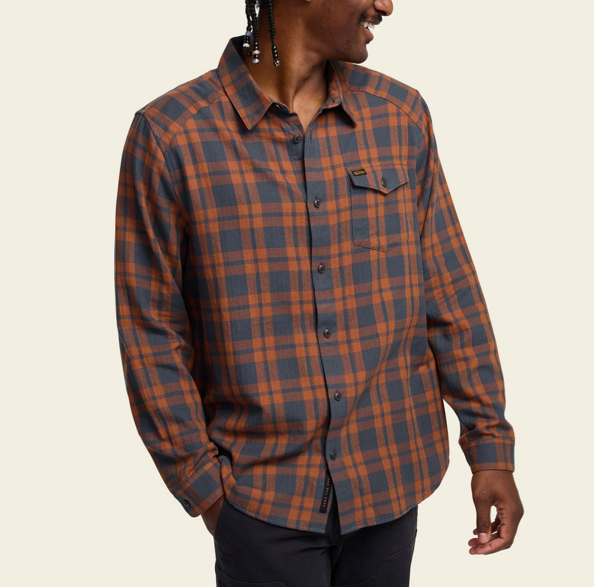 Howler Bros La Grange Lightweight Flannel - Cohen Plaid: Stargazer