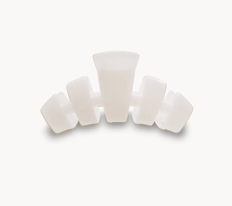 Teleties Classic Hair Clip - Coconut White
