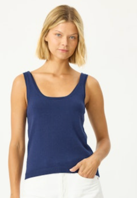 Stitches + Stripes Palmer Tank - Navy