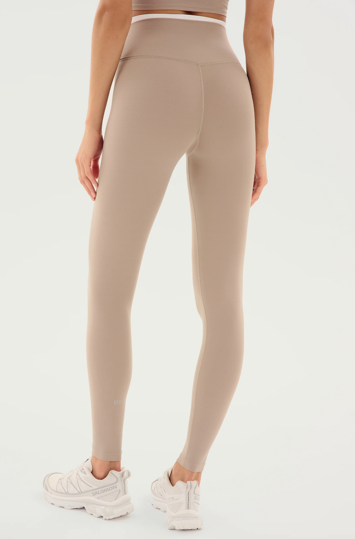 Splits 59 Dual HW Airweight 7/8 Legging - Latte/White