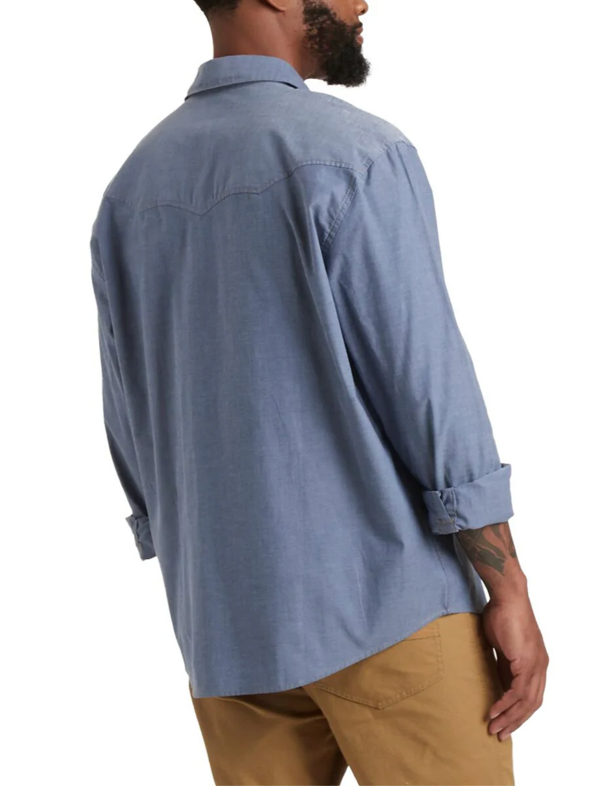 Howler Bros Crosscut Snapshirt - Classic Blue Chambray