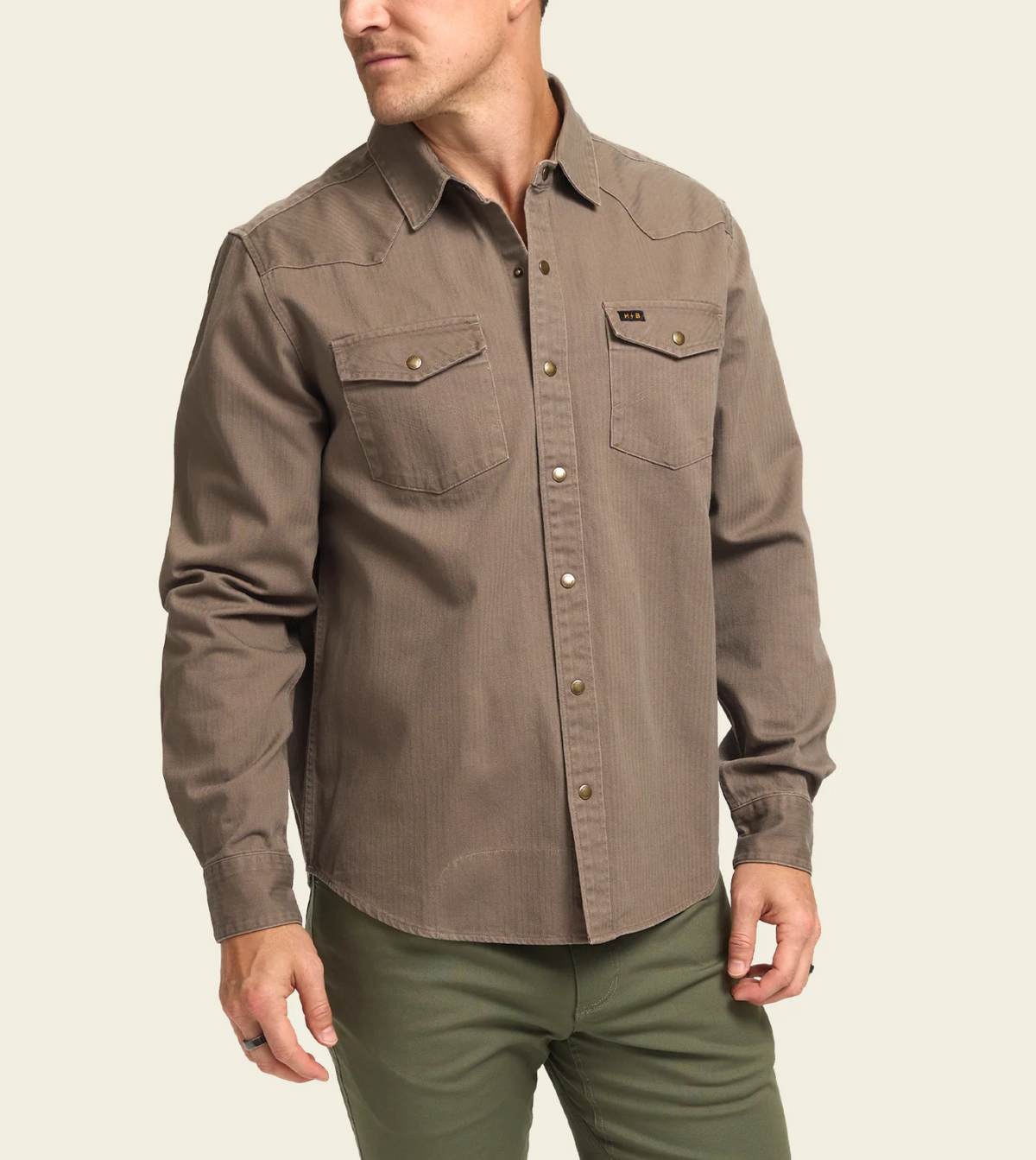 Howler Bros Sawhorse Work Shirt - Taupe