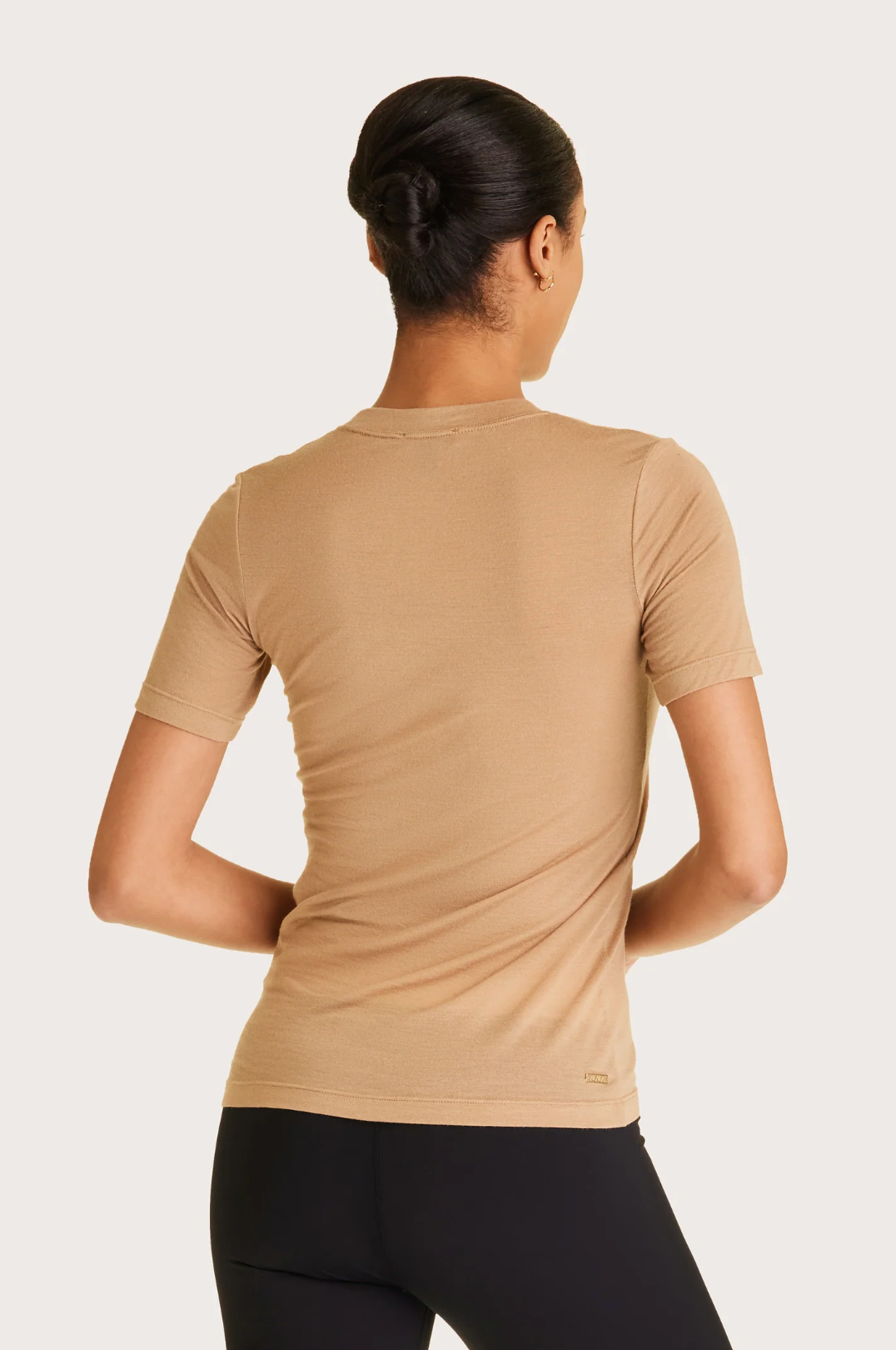 Alala Washable Cashmere Tee - Camel