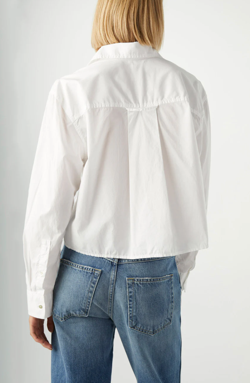 AMO Ruth Crop Shirt - White