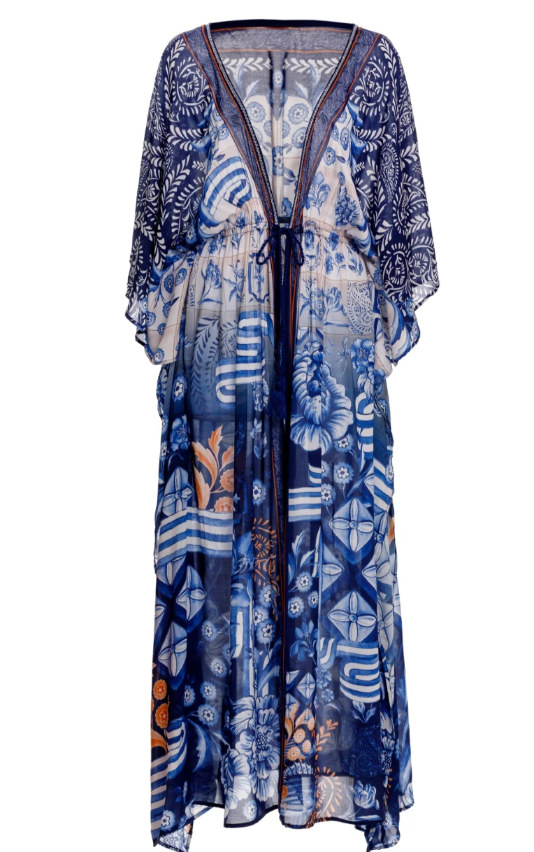 Aguabendita Sam Tunic Cover Up - Azure