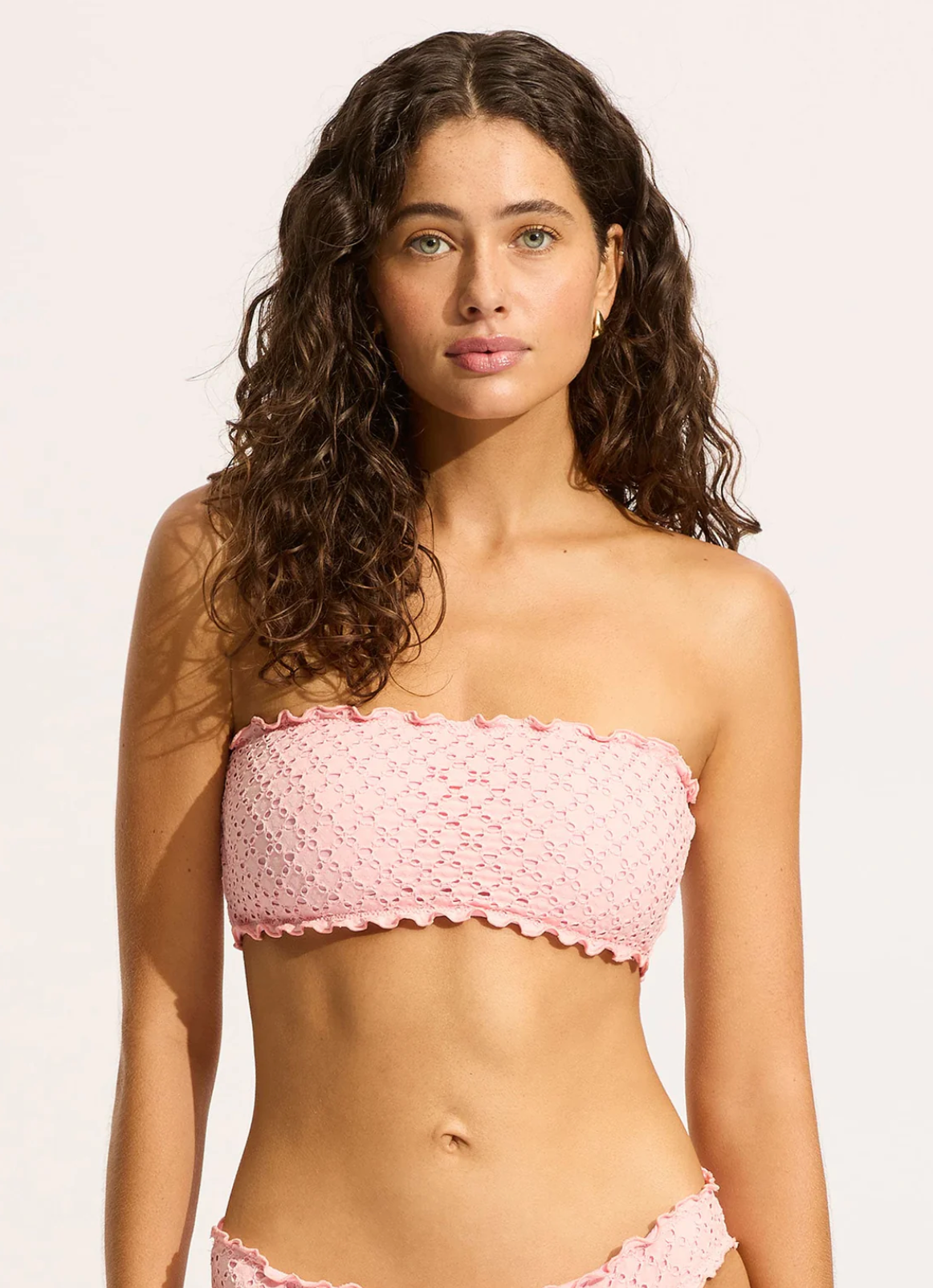 Seafolly Daydreamer Tube Bikini Top - Dusty Pink