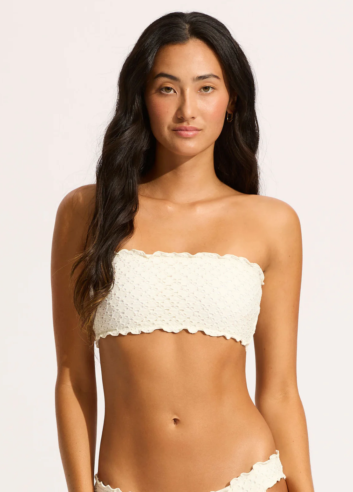 Seafolly Daydreamer Tube Bikini Top - Vanilla