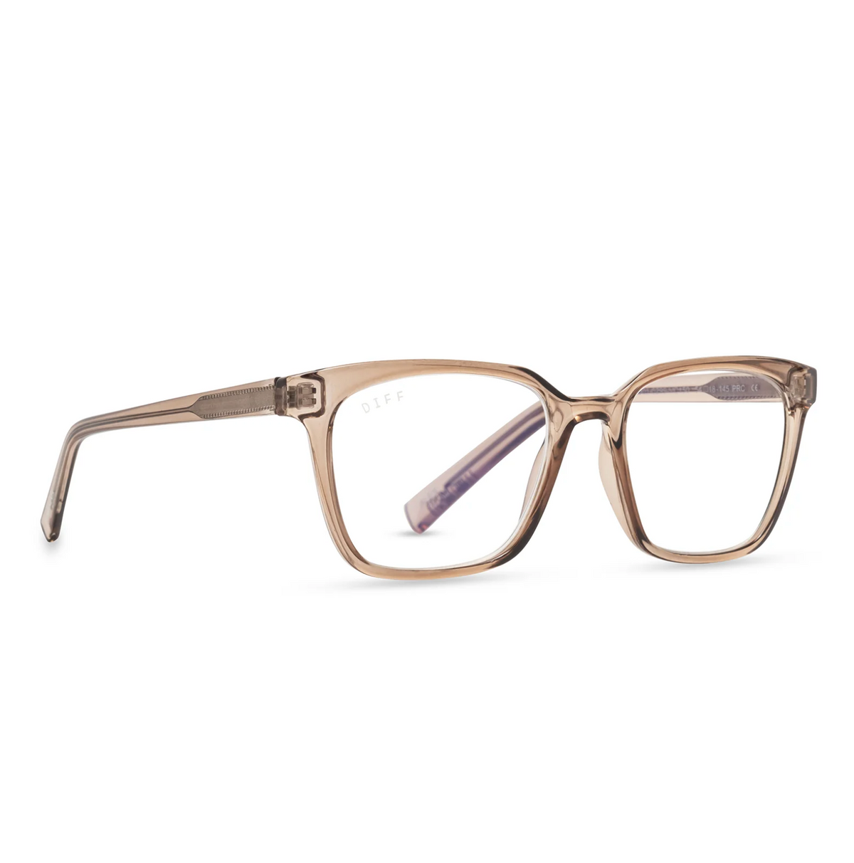 DIFF Eyewear Alex Blue Light Readers 2.5 - Vintage Crystal