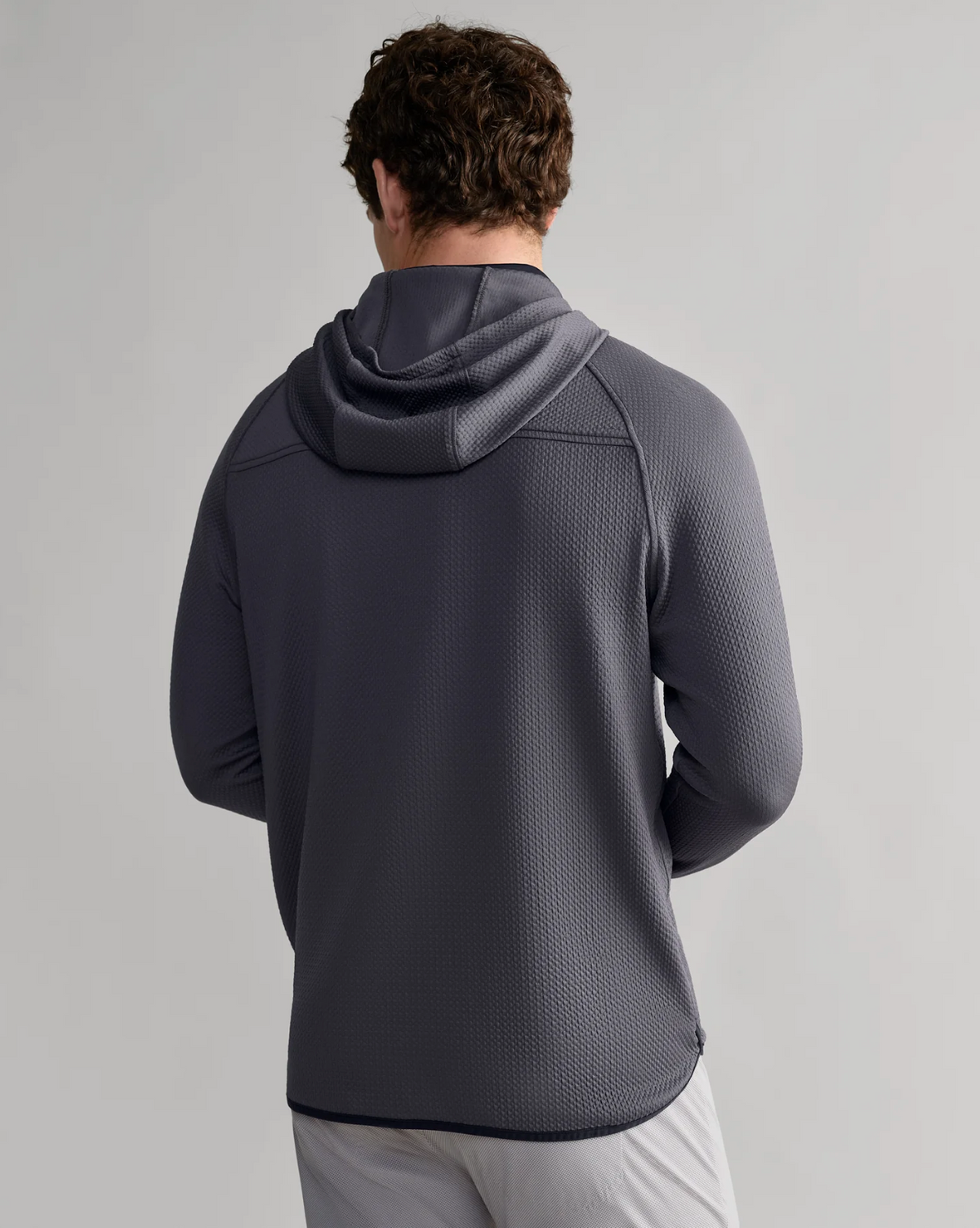 Rhone Apparel Founders Golf Hoodie - Gravel/True Navy