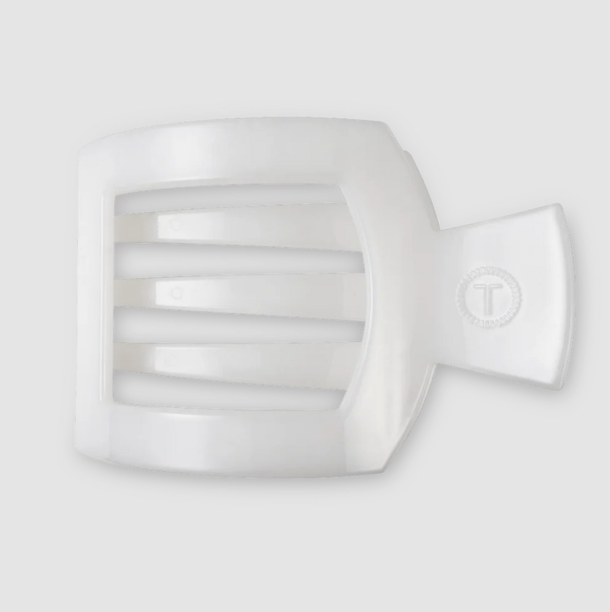 Teleties Flat Square Clip - Coconut