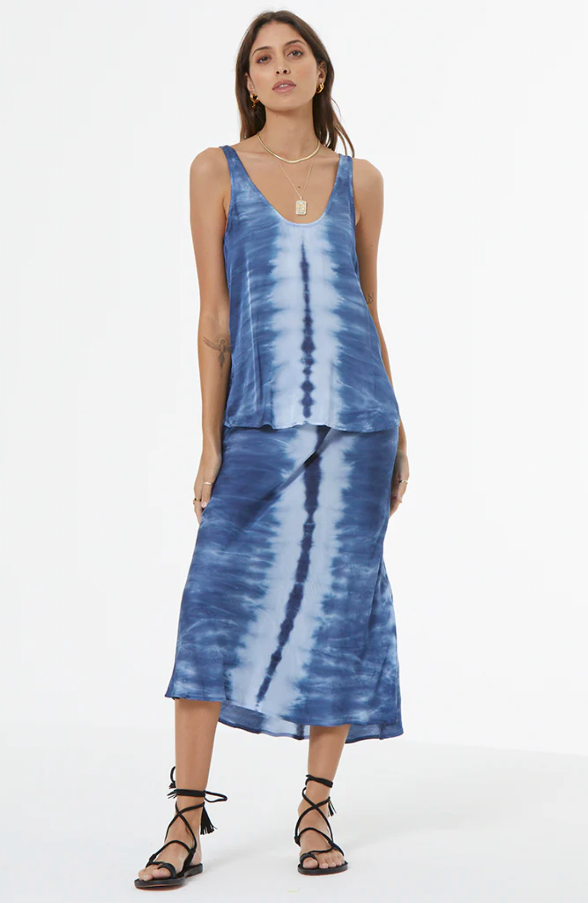 Young Fabulous &amp; Broke Felicity Skirt - Aviator Blue Pillar Wash