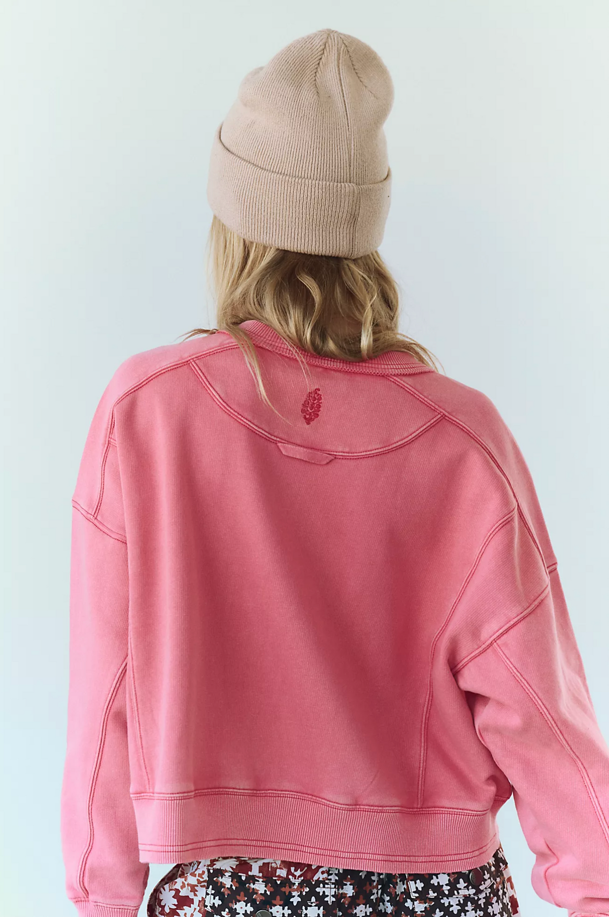 Free People Intercept Pullover - Hibiscus