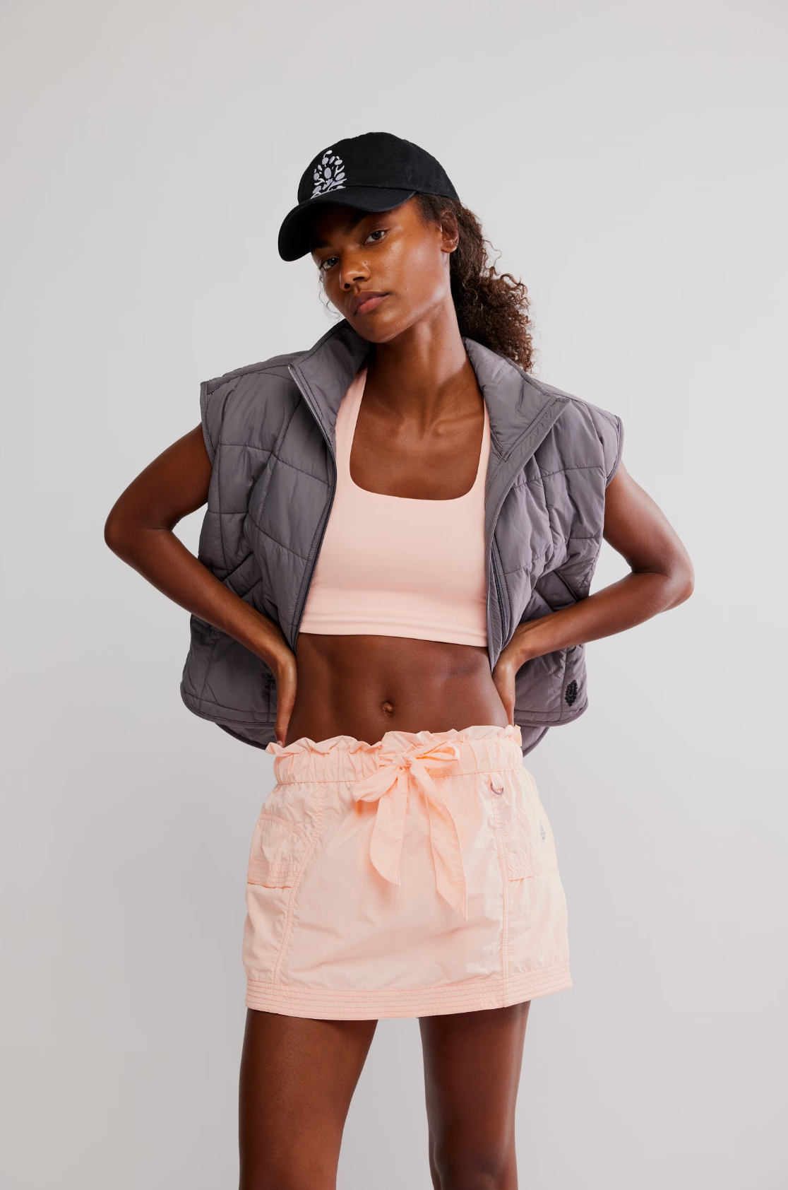 Free People In The Wild Skort - Pastel Peach