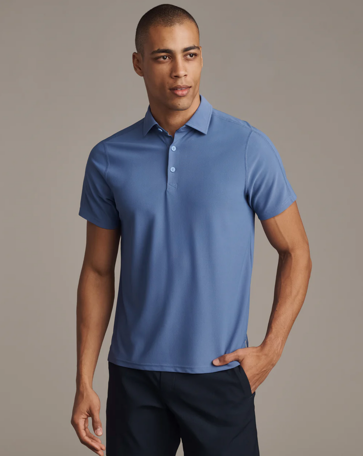 Rhone Apparel Regatta Pique Polo - Blue Marlin