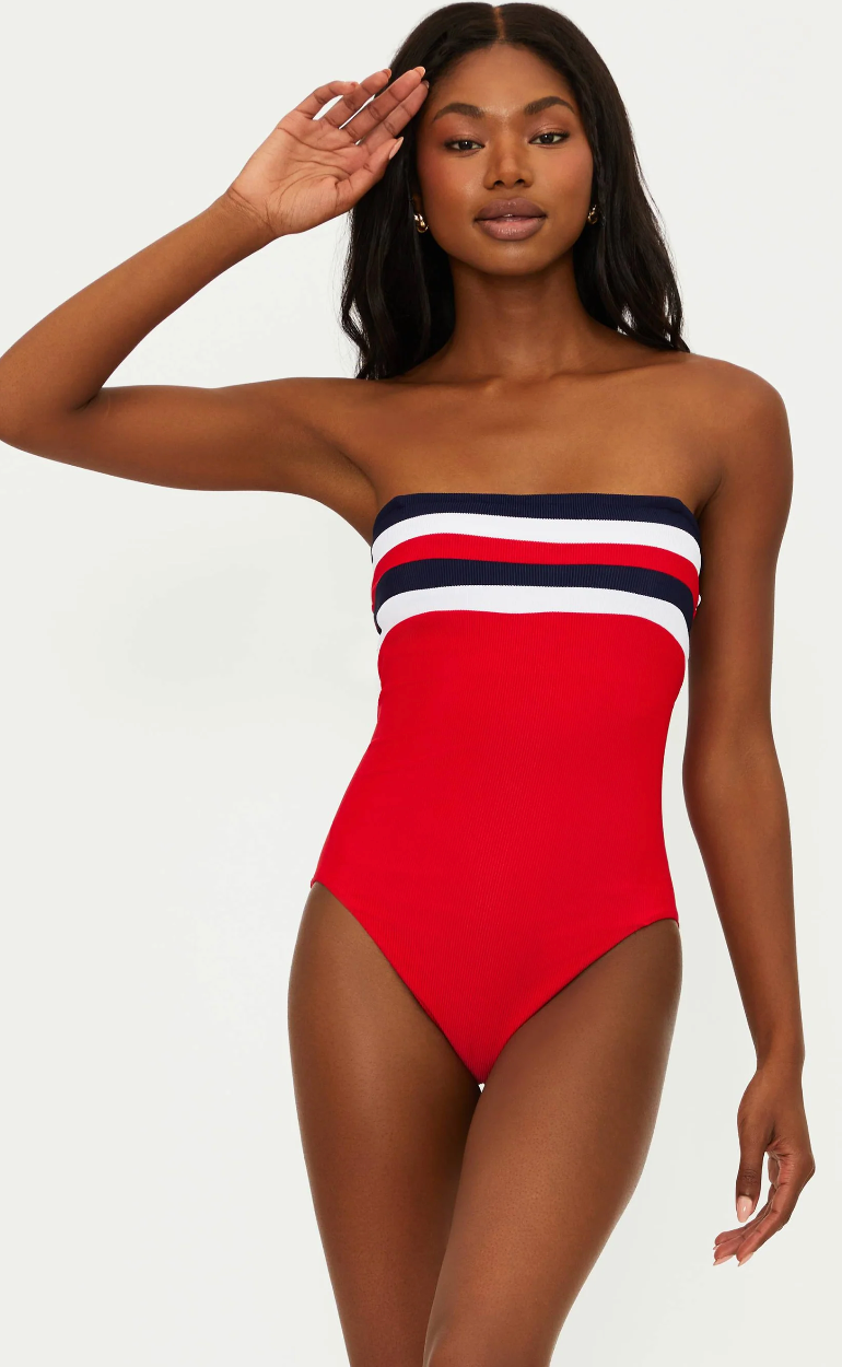 Beach Riot Jessa One Piece - American Colorblock