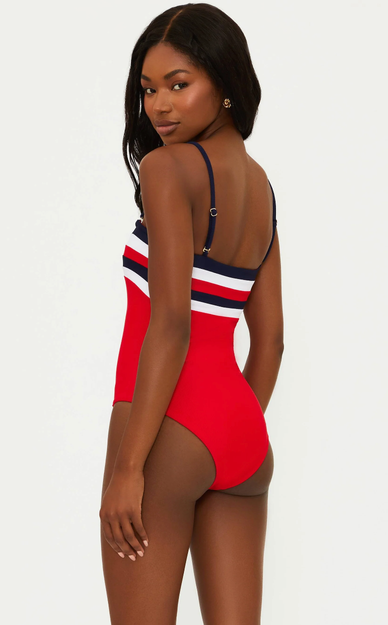 Beach Riot Jessa One Piece - American Colorblock